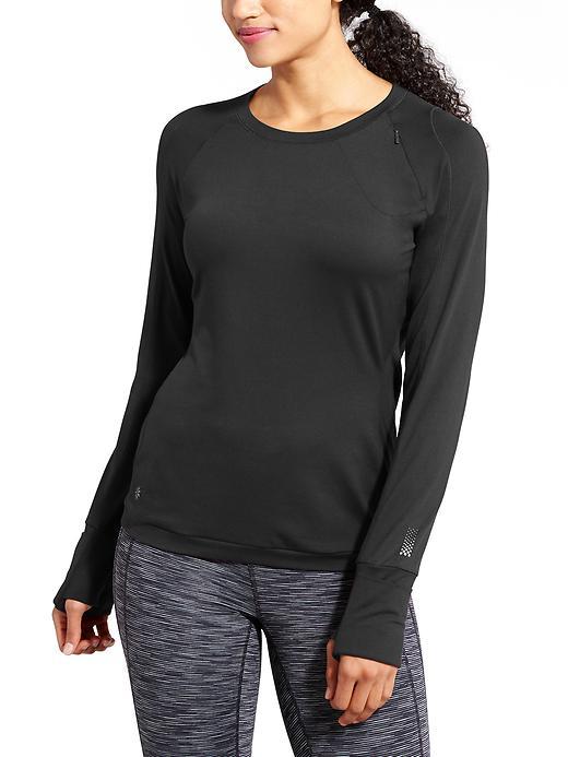 Athleta Womens Superluxe Top Size L - Black