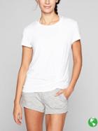 Athleta Womens Ultimate Side Knot Tee Size L - Bright White