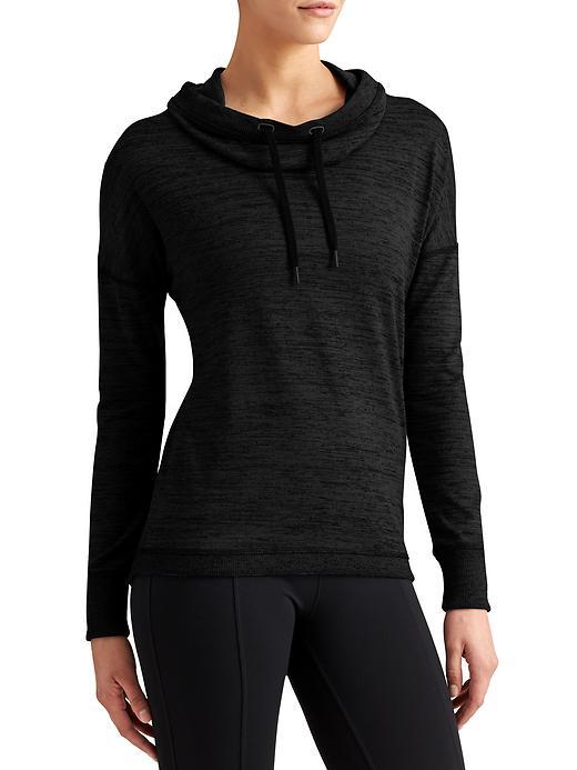 Athleta Womens Blissful Cowl Hoodie Size Xs - Flint Grey Heather