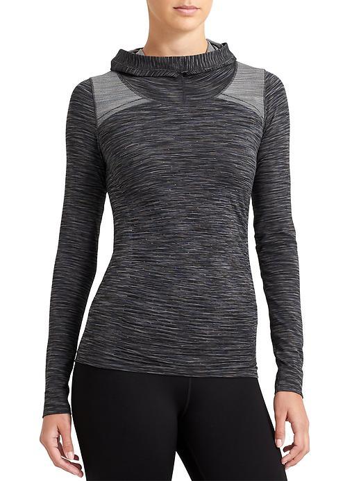 Athleta Womens Radiance Hoodie Space Dye Size L - Dark Grey Space Dye