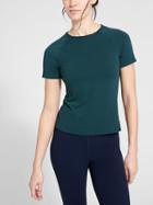 Athleta Womens Oxygen Crop Tee Size L - Abyss