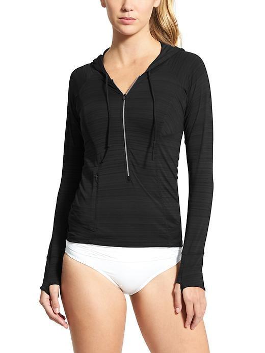 Athleta Womens Pacifica Upf Hoodie 3.0 Size M - Black