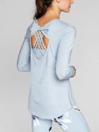 Athleta Womens Open Back Flexlight Top Size 1x Plus - Clear Blue
