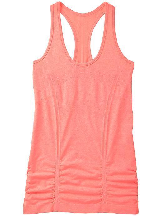 Athleta Womens Fast Track Tank Size L - Light Coral Sizzle Heather