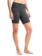 Athleta Womens High Rise Quest Chaturanga 7 Short Black Size L