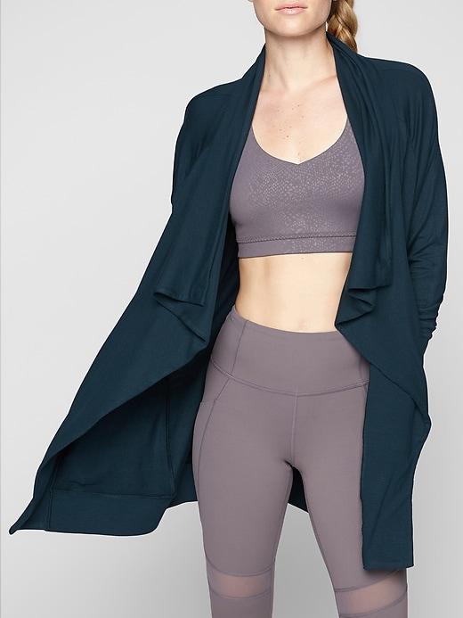 Athleta Womens Studio Wrap Abyss Size 1x