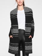 Athleta Womens Wool Cashmere Panorama Point Sweater Wrap Black Marl Size Xxs