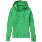 Athleta Slub Strength Hoodie - Toucan Green Heather