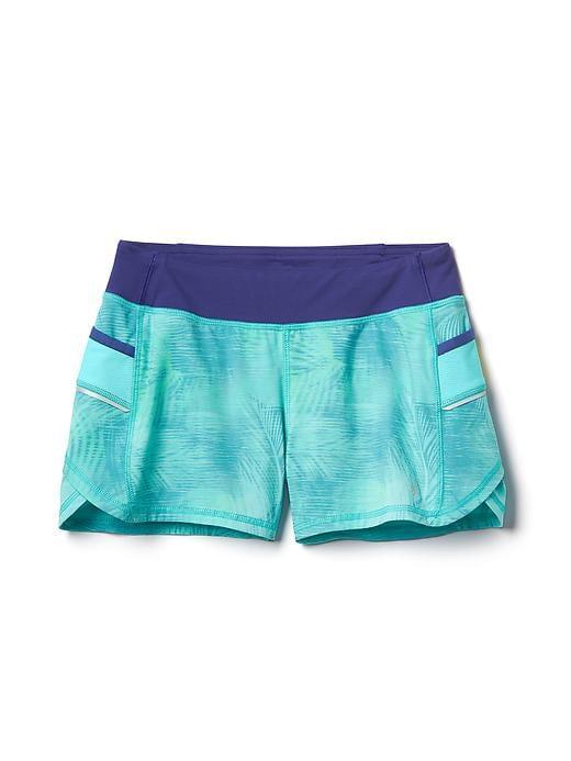 Athleta Printed Record Breaker Short Size L/12 - Palm Dreams