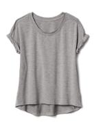Athleta Sport It Tee Size L/12 - Grey Heather