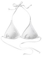Athleta Womens Triangle String Bikini Size L - White