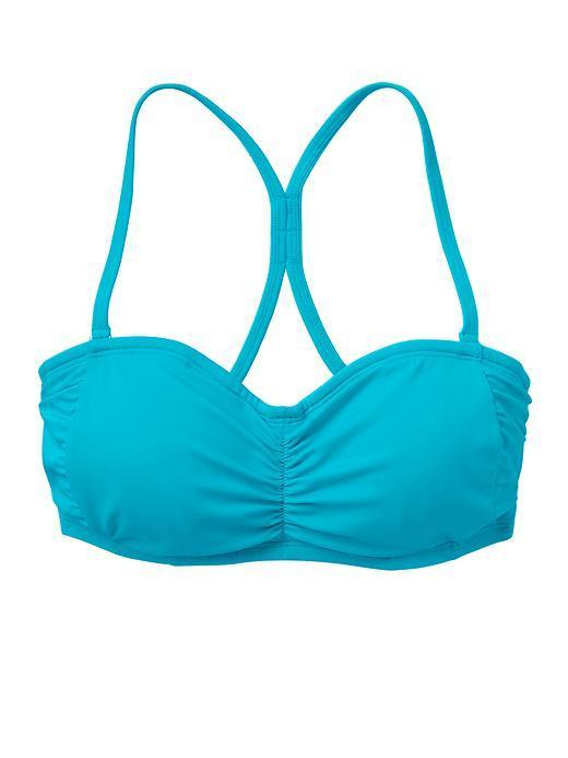 Athleta Womens Bandeau Bikini Size 32d/dd - Bora Bora Blue
