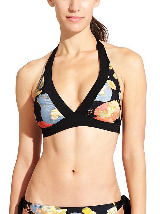 Athleta Womens Escape Shirrendipity Bikini Black Size Xl