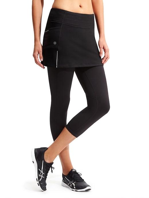 Athleta Womens Be Free 2 In 1 Capri Black Size Xxs