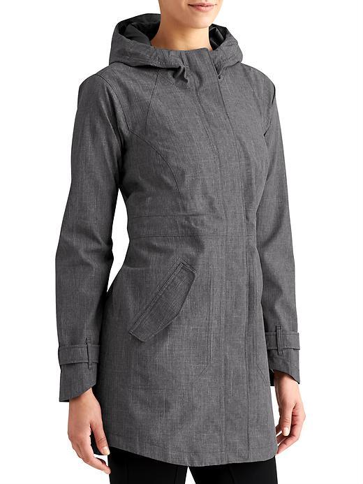 Athleta Womens Rainfall Jacket Size S - Charcoal Heather