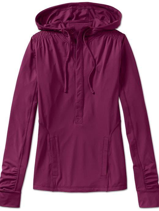 Athleta Womens Solana Sun Hoodie Raspberry Size M