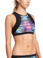 Athleta Womens Streamline Bikini Size L - Laser Beam Print