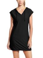 Athleta Womens Wick-it Hoodie Coverup Size 1x Plus - Black
