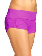 Athleta Womens Shirred Short Size L - Jazzy Purple