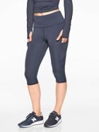 Athleta Womens Up For Anything Crop Navy Size Xxs