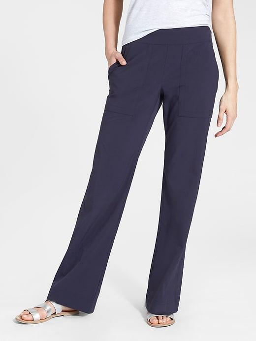 Athleta Womens Chelsea Wide Leg Pant Navy Size 8