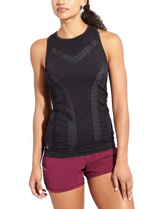 Athleta Womens Burpee Tank Size L - Black