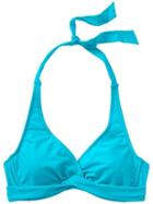 Athleta Womens Tara Halter Bikini Size 32b/c - Bora Bora Blue