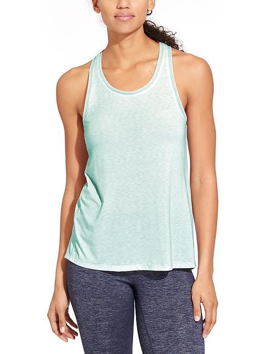 Athleta Womens Essence Racerback Tank Size L - Reach For The Sky
