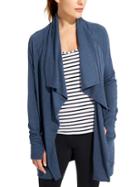 Athleta Womens Studio Wrap Size M - Iron Blue Heather