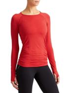 Athleta Womens Fastest Track Top Size L - Red Delicious