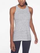 High Neck Heather Stripe Chi Tank