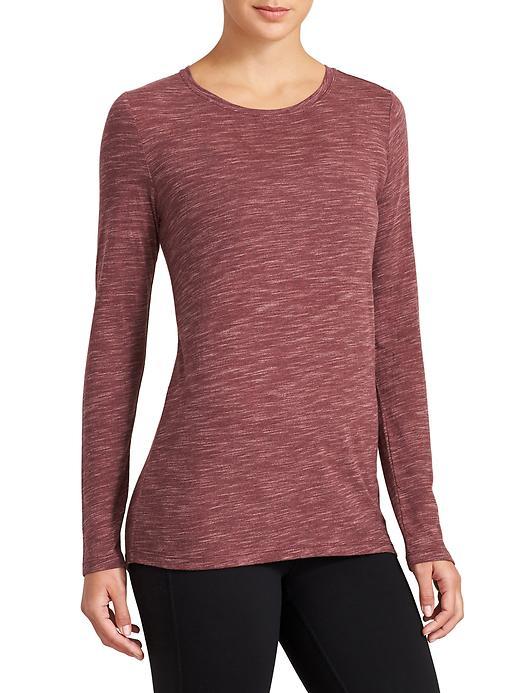 Athleta Womens Transcend Top Size L Tall - Chianti Rain Touch