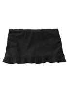 Athleta Womens Ruffle Swim Skirt Black Size S