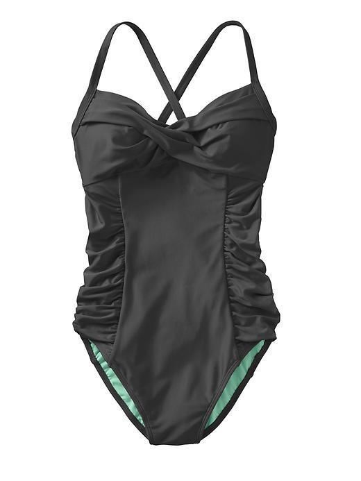 Athleta Womens Twister One Piece Size 38b/c Tall - Black