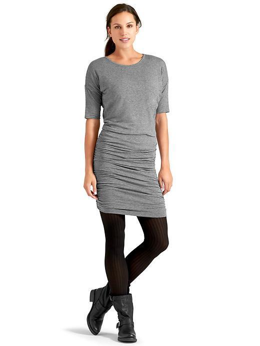 Athleta Womens Solstice Tee Dress Size M Tall - Grey Heather