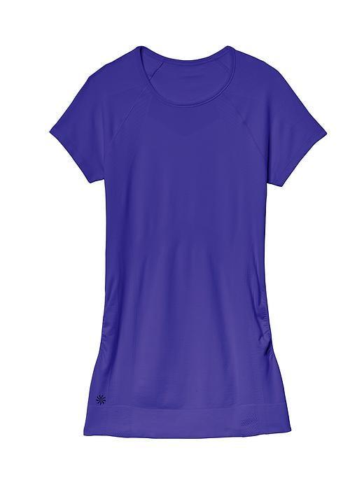 Athleta Womens Finish Fast Tee Size L - Purple Paradise
