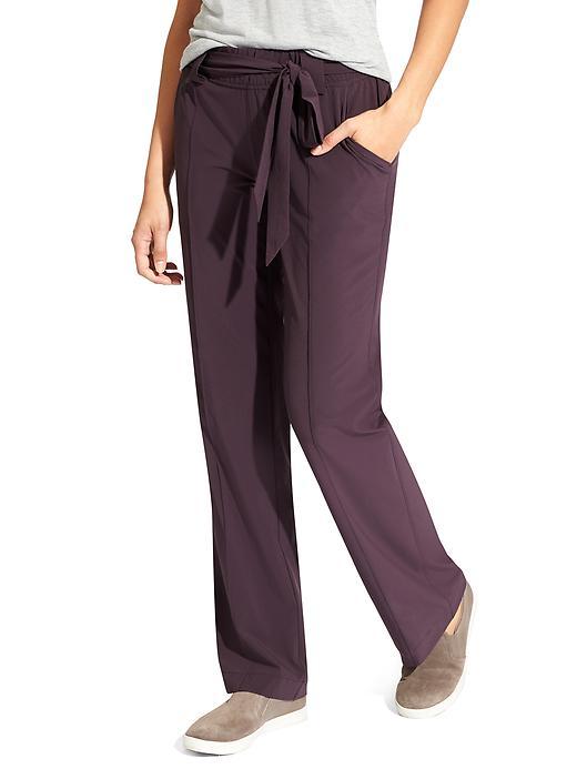 Athleta Womens Destination Wide Leg Pant Size 0 - Wild Raisin
