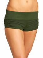 Athleta Womens Shirred Short Spire Green Size M