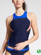 Athleta Womens Tri-ssential Tankini Size M - Color Blocked