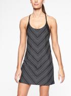 Athleta Womens Blousy Tankini Swim Dress Black Print Size 32d/dd