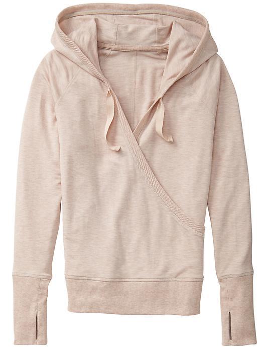 Athleta Womens Inner Twist Hoodie Size M - Oatmeal Heather