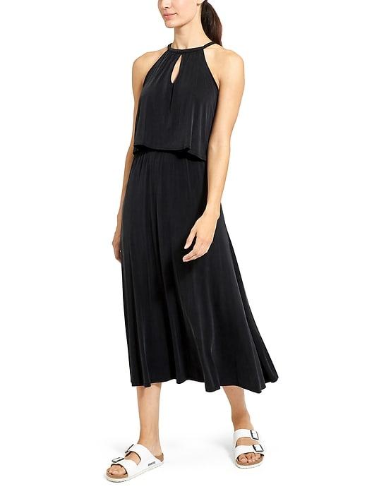 Athleta Womens Delphi Dress Black Size M