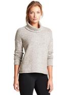 Athleta Brindle Funnel Sweater - Frosted Mocha Marl