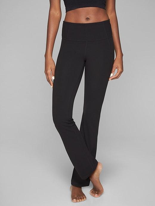 Athleta Womens Powervita Straight Leg Pant Black Size Xxs