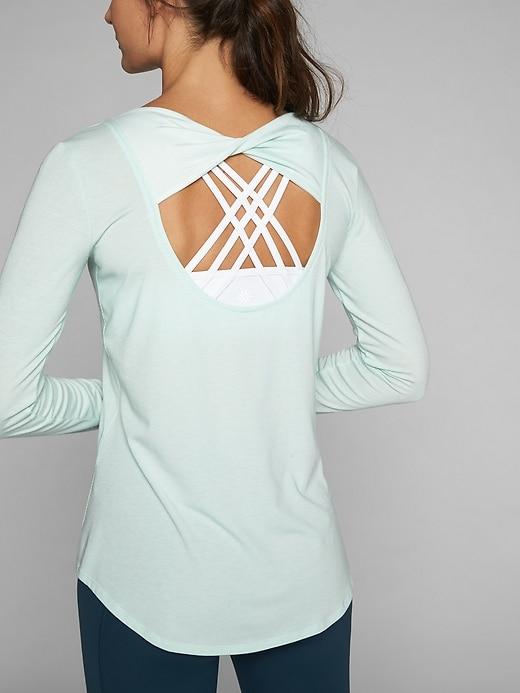Athleta Womens Open Back Flexlight Top Spring Mint Size 1x