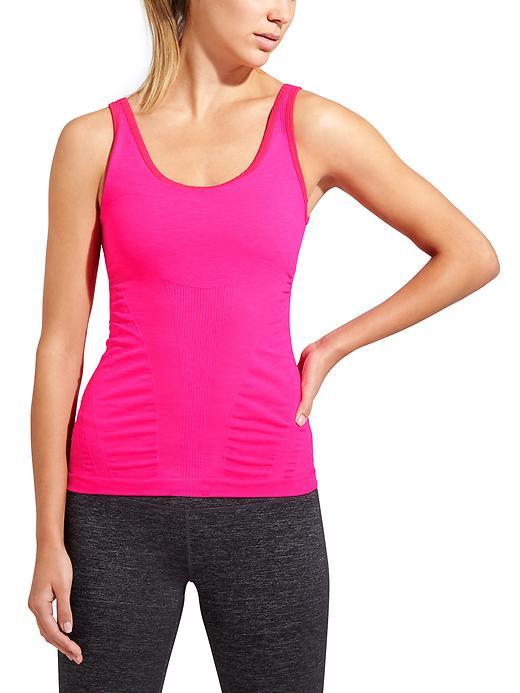 Athleta Womens Serenity Support Top Size L - Brilliant Magenta Heather