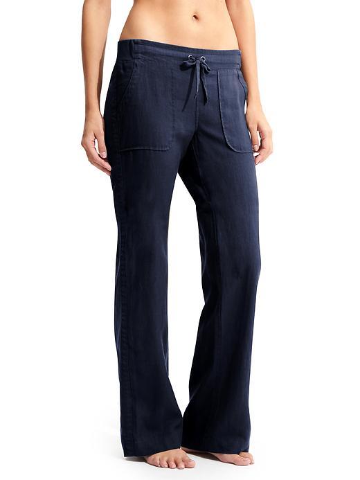 Athleta Womens Linen Pant Size 0 - Navy