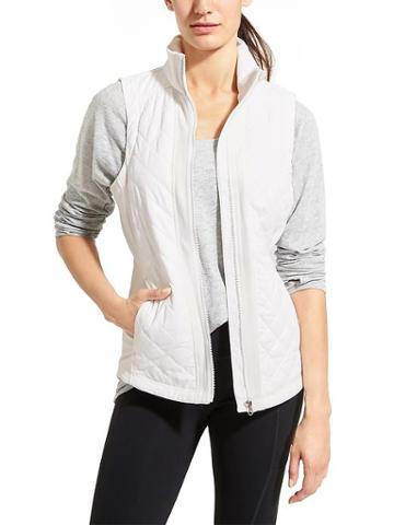 Athleta Womens Rock Springs Vest Size 1x Plus - Bright White