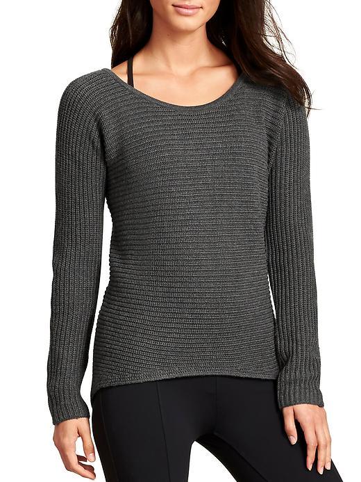 Athleta Womens Huntly Sweater Size Xl - Charcoal Heather