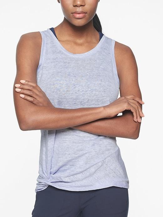 Athleta Womens Knot Zephyr Tank Merry Peri Size Xs